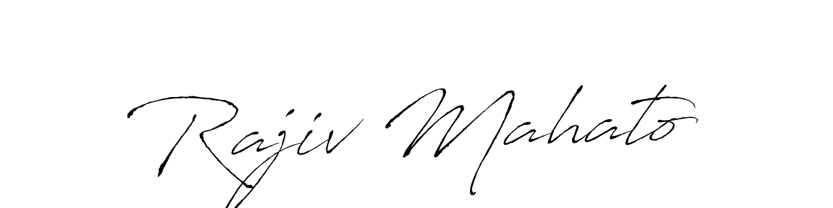 Antro_Vectra is a professional signature style that is perfect for those who want to add a touch of class to their signature. It is also a great choice for those who want to make their signature more unique. Get Rajiv Mahato name to fancy signature for free. Rajiv Mahato signature style 6 images and pictures png