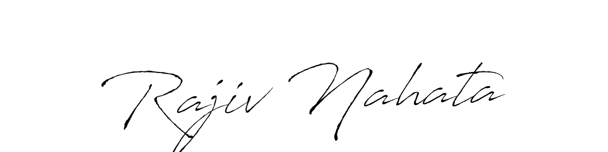 Make a beautiful signature design for name Rajiv Nahata. With this signature (Antro_Vectra) style, you can create a handwritten signature for free. Rajiv Nahata signature style 6 images and pictures png