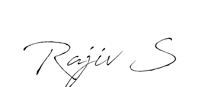 This is the best signature style for the Rajiv S name. Also you like these signature font (Antro_Vectra). Mix name signature. Rajiv S signature style 6 images and pictures png