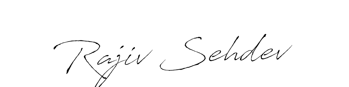 Create a beautiful signature design for name Rajiv Sehdev. With this signature (Antro_Vectra) fonts, you can make a handwritten signature for free. Rajiv Sehdev signature style 6 images and pictures png