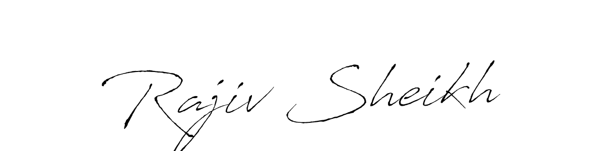 Design your own signature with our free online signature maker. With this signature software, you can create a handwritten (Antro_Vectra) signature for name Rajiv Sheikh. Rajiv Sheikh signature style 6 images and pictures png