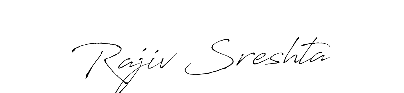 Make a short Rajiv Sreshta signature style. Manage your documents anywhere anytime using Antro_Vectra. Create and add eSignatures, submit forms, share and send files easily. Rajiv Sreshta signature style 6 images and pictures png