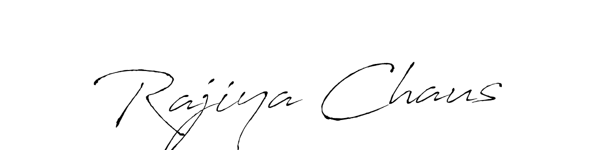 Create a beautiful signature design for name Rajiya Chaus. With this signature (Antro_Vectra) fonts, you can make a handwritten signature for free. Rajiya Chaus signature style 6 images and pictures png