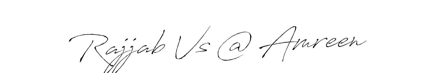 How to make Rajjab Vs @ Amreen signature? Antro_Vectra is a professional autograph style. Create handwritten signature for Rajjab Vs @ Amreen name. Rajjab Vs @ Amreen signature style 6 images and pictures png