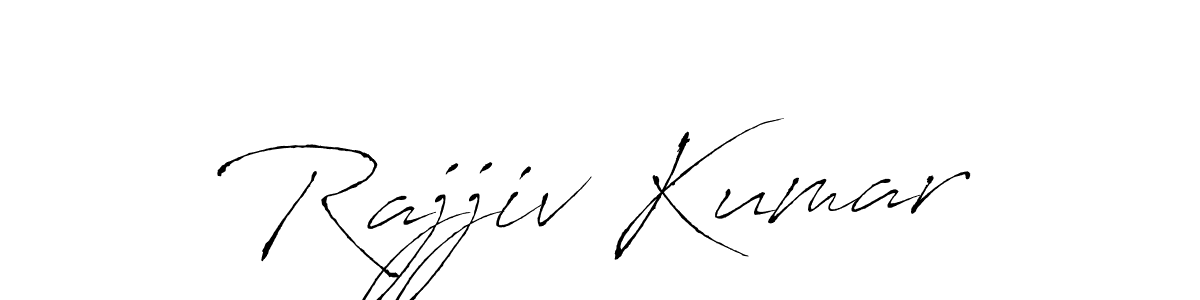 Make a beautiful signature design for name Rajjiv Kumar. With this signature (Antro_Vectra) style, you can create a handwritten signature for free. Rajjiv Kumar signature style 6 images and pictures png