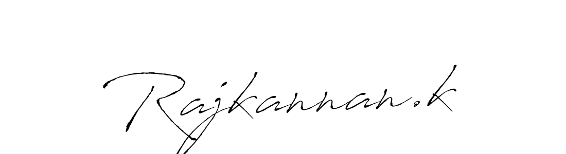 How to make Rajkannan.k signature? Antro_Vectra is a professional autograph style. Create handwritten signature for Rajkannan.k name. Rajkannan.k signature style 6 images and pictures png