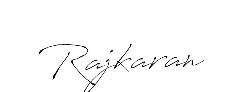 Make a beautiful signature design for name Rajkaran. With this signature (Antro_Vectra) style, you can create a handwritten signature for free. Rajkaran signature style 6 images and pictures png