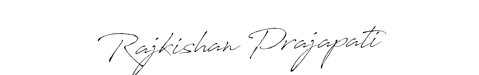 if you are searching for the best signature style for your name Rajkishan Prajapati. so please give up your signature search. here we have designed multiple signature styles  using Antro_Vectra. Rajkishan Prajapati signature style 6 images and pictures png
