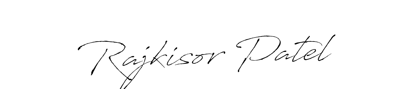 Also You can easily find your signature by using the search form. We will create Rajkisor Patel name handwritten signature images for you free of cost using Antro_Vectra sign style. Rajkisor Patel signature style 6 images and pictures png