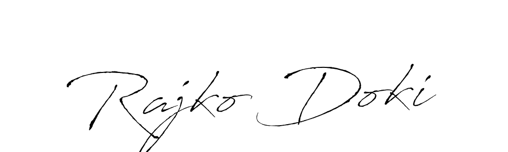 Once you've used our free online signature maker to create your best signature Antro_Vectra style, it's time to enjoy all of the benefits that Rajko Doki name signing documents. Rajko Doki signature style 6 images and pictures png