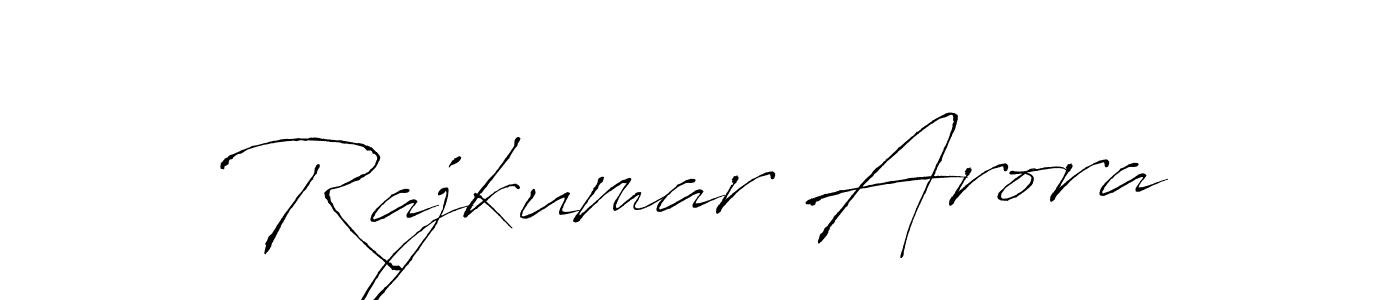 Make a beautiful signature design for name Rajkumar Arora. With this signature (Antro_Vectra) style, you can create a handwritten signature for free. Rajkumar Arora signature style 6 images and pictures png
