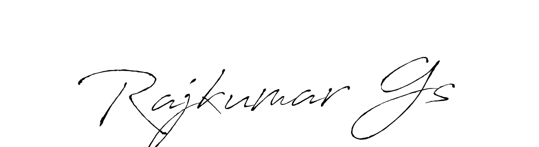 Create a beautiful signature design for name Rajkumar Gs. With this signature (Antro_Vectra) fonts, you can make a handwritten signature for free. Rajkumar Gs signature style 6 images and pictures png