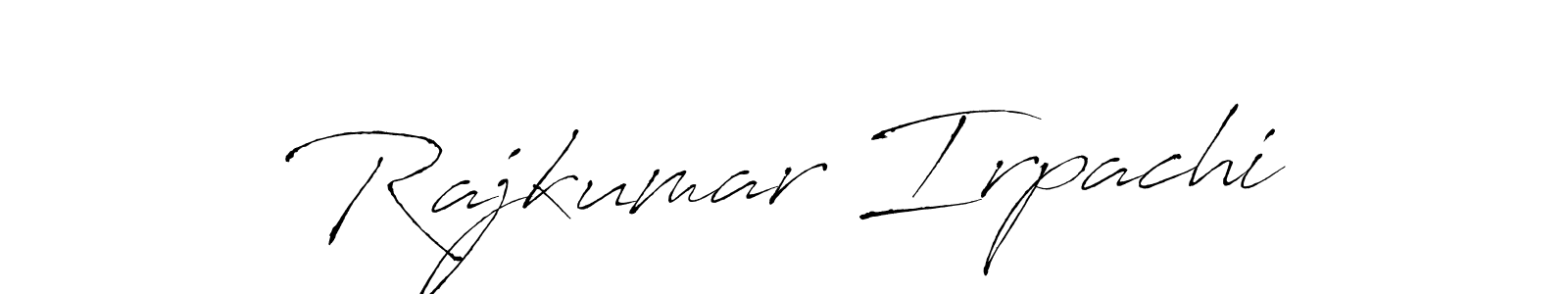 You should practise on your own different ways (Antro_Vectra) to write your name (Rajkumar Irpachi) in signature. don't let someone else do it for you. Rajkumar Irpachi signature style 6 images and pictures png