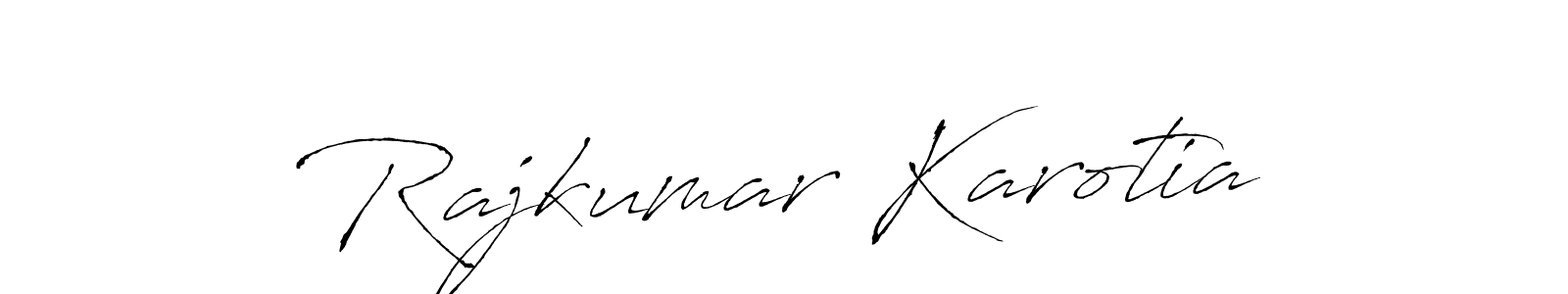 How to make Rajkumar Karotia signature? Antro_Vectra is a professional autograph style. Create handwritten signature for Rajkumar Karotia name. Rajkumar Karotia signature style 6 images and pictures png