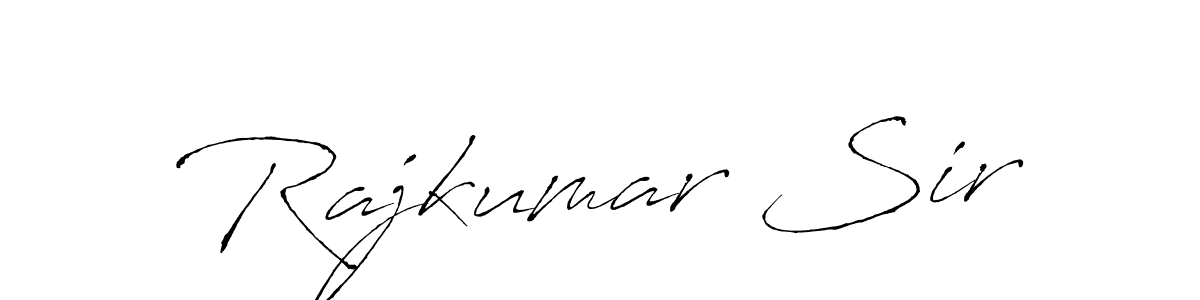 Use a signature maker to create a handwritten signature online. With this signature software, you can design (Antro_Vectra) your own signature for name Rajkumar Sir. Rajkumar Sir signature style 6 images and pictures png