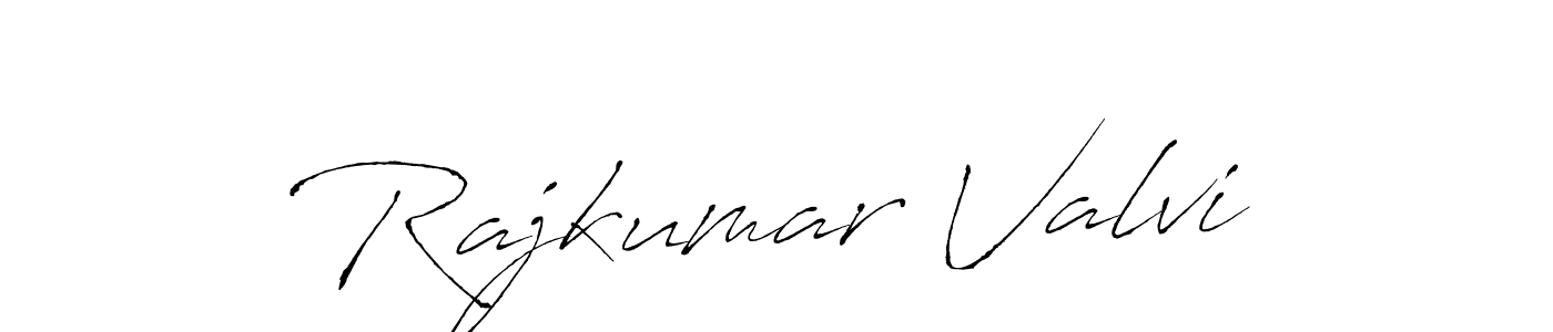 Create a beautiful signature design for name Rajkumar Valvi. With this signature (Antro_Vectra) fonts, you can make a handwritten signature for free. Rajkumar Valvi signature style 6 images and pictures png