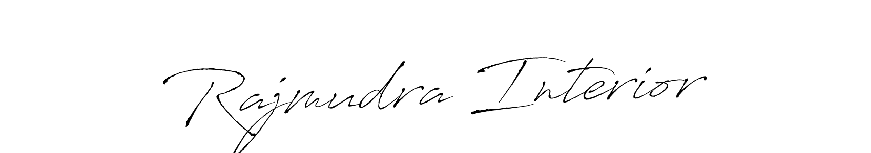Make a beautiful signature design for name Rajmudra Interior. Use this online signature maker to create a handwritten signature for free. Rajmudra Interior signature style 6 images and pictures png