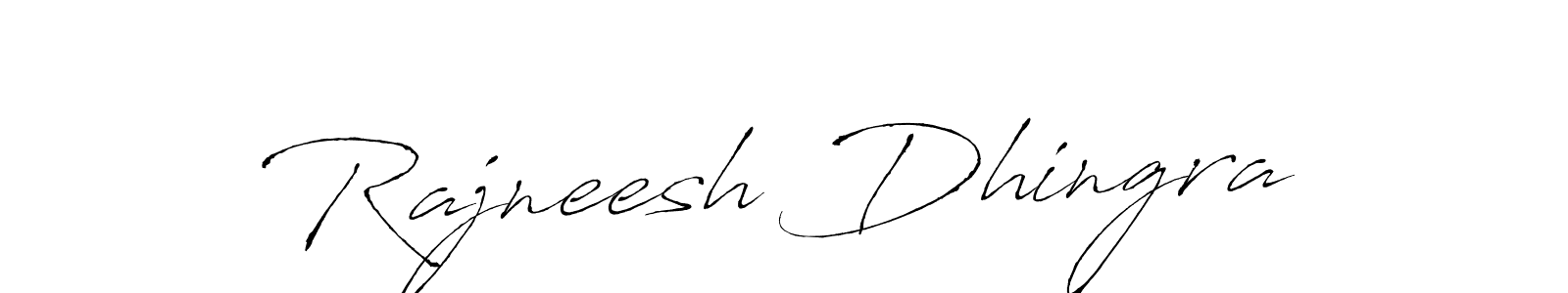 Create a beautiful signature design for name Rajneesh Dhingra. With this signature (Antro_Vectra) fonts, you can make a handwritten signature for free. Rajneesh Dhingra signature style 6 images and pictures png