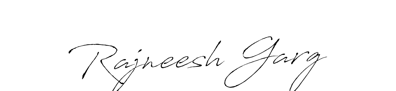 Also we have Rajneesh Garg name is the best signature style. Create professional handwritten signature collection using Antro_Vectra autograph style. Rajneesh Garg signature style 6 images and pictures png