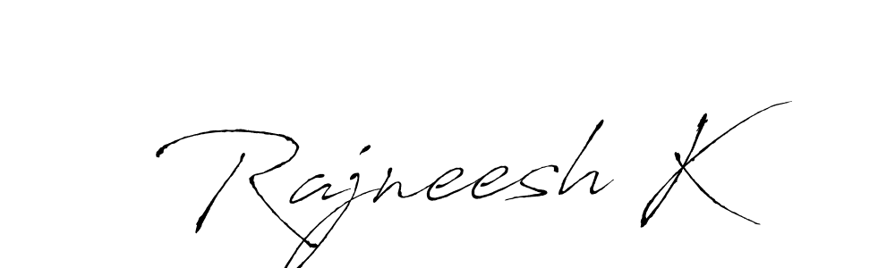 This is the best signature style for the Rajneesh K name. Also you like these signature font (Antro_Vectra). Mix name signature. Rajneesh K signature style 6 images and pictures png