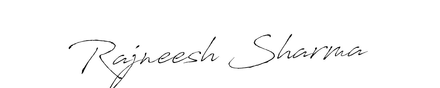 Use a signature maker to create a handwritten signature online. With this signature software, you can design (Antro_Vectra) your own signature for name Rajneesh Sharma. Rajneesh Sharma signature style 6 images and pictures png