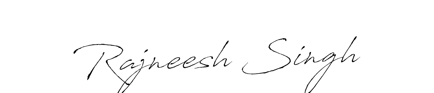 How to make Rajneesh Singh signature? Antro_Vectra is a professional autograph style. Create handwritten signature for Rajneesh Singh name. Rajneesh Singh signature style 6 images and pictures png