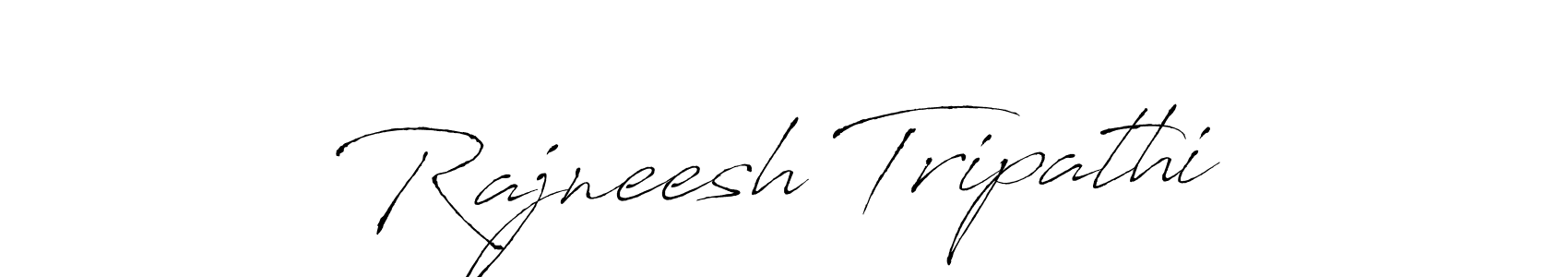 Create a beautiful signature design for name Rajneesh Tripathi. With this signature (Antro_Vectra) fonts, you can make a handwritten signature for free. Rajneesh Tripathi signature style 6 images and pictures png