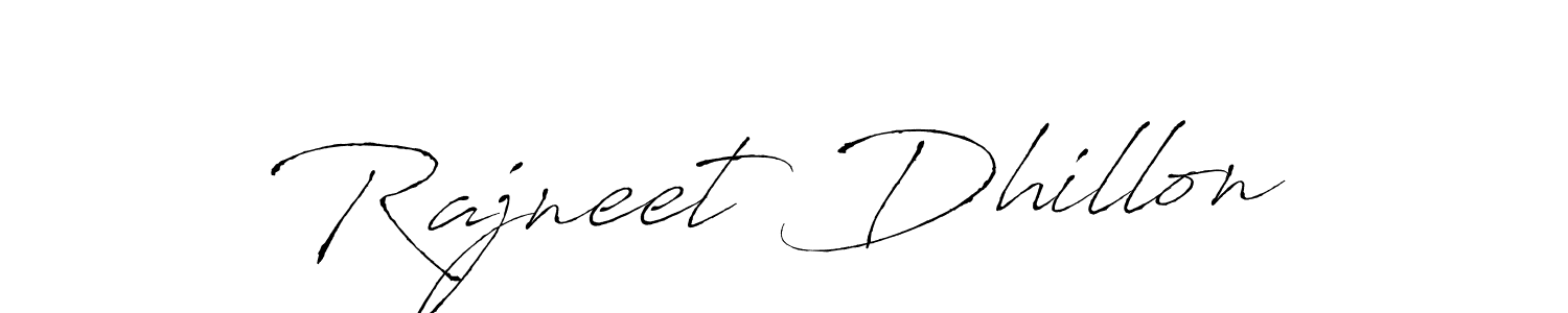 Rajneet Dhillon stylish signature style. Best Handwritten Sign (Antro_Vectra) for my name. Handwritten Signature Collection Ideas for my name Rajneet Dhillon. Rajneet Dhillon signature style 6 images and pictures png