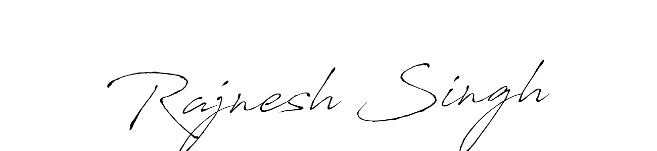 How to make Rajnesh Singh signature? Antro_Vectra is a professional autograph style. Create handwritten signature for Rajnesh Singh name. Rajnesh Singh signature style 6 images and pictures png
