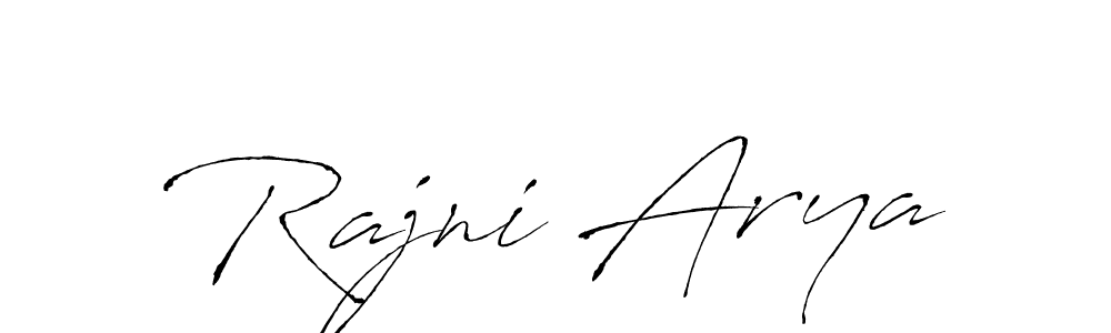 You can use this online signature creator to create a handwritten signature for the name Rajni Arya. This is the best online autograph maker. Rajni Arya signature style 6 images and pictures png