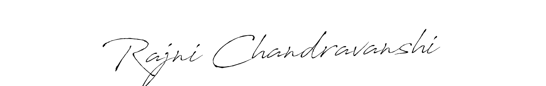 Make a beautiful signature design for name Rajni Chandravanshi. With this signature (Antro_Vectra) style, you can create a handwritten signature for free. Rajni Chandravanshi signature style 6 images and pictures png