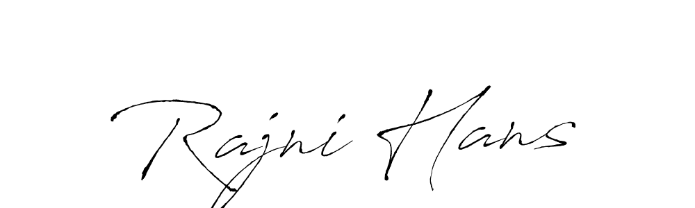 Use a signature maker to create a handwritten signature online. With this signature software, you can design (Antro_Vectra) your own signature for name Rajni Hans. Rajni Hans signature style 6 images and pictures png