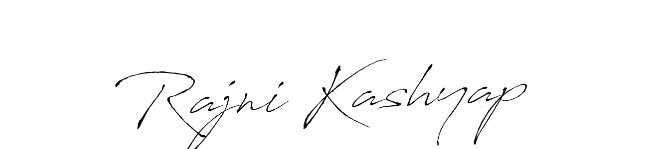 Rajni Kashyap stylish signature style. Best Handwritten Sign (Antro_Vectra) for my name. Handwritten Signature Collection Ideas for my name Rajni Kashyap. Rajni Kashyap signature style 6 images and pictures png