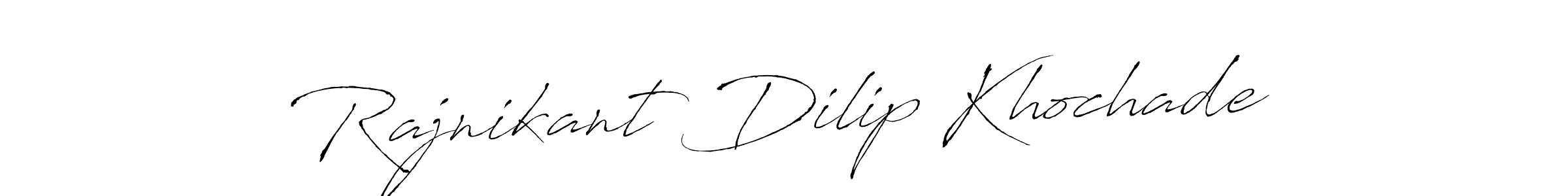 How to make Rajnikant Dilip Khochade name signature. Use Antro_Vectra style for creating short signs online. This is the latest handwritten sign. Rajnikant Dilip Khochade signature style 6 images and pictures png