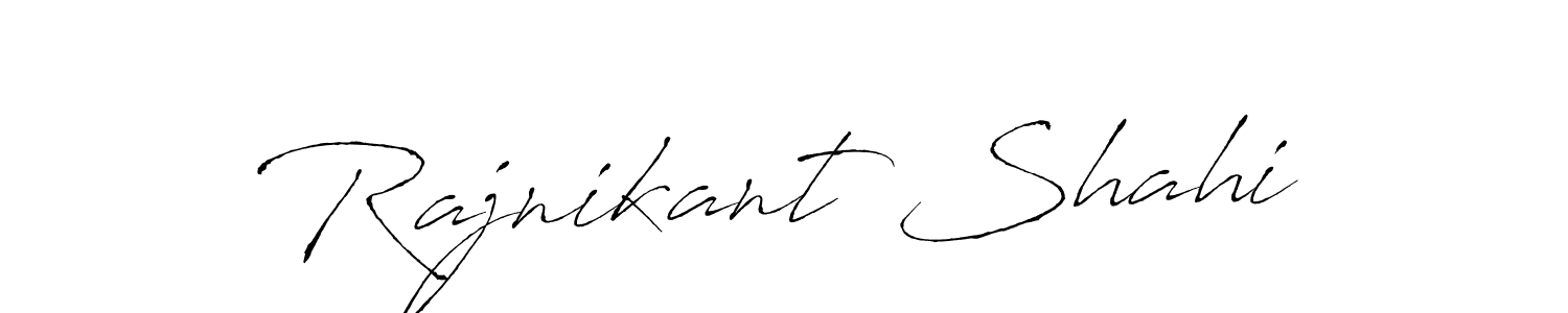 Similarly Antro_Vectra is the best handwritten signature design. Signature creator online .You can use it as an online autograph creator for name Rajnikant Shahi. Rajnikant Shahi signature style 6 images and pictures png