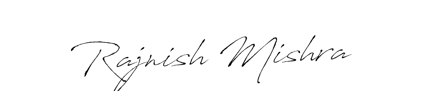 How to make Rajnish Mishra signature? Antro_Vectra is a professional autograph style. Create handwritten signature for Rajnish Mishra name. Rajnish Mishra signature style 6 images and pictures png