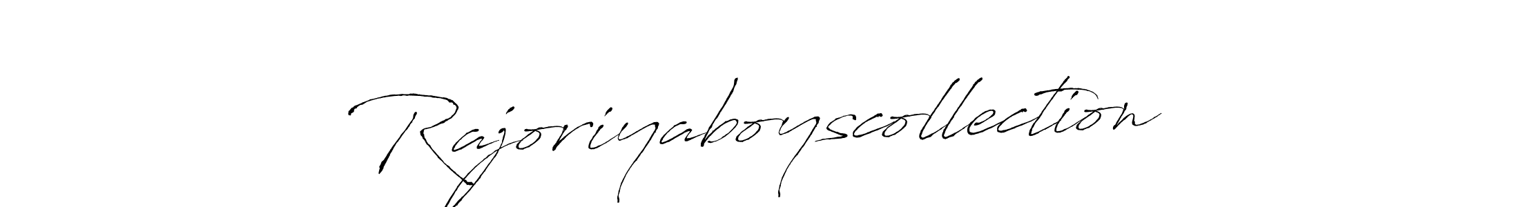 It looks lik you need a new signature style for name Rajoriyaboyscollection. Design unique handwritten (Antro_Vectra) signature with our free signature maker in just a few clicks. Rajoriyaboyscollection signature style 6 images and pictures png