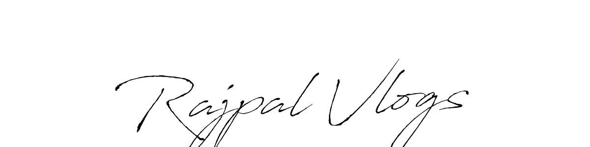 Design your own signature with our free online signature maker. With this signature software, you can create a handwritten (Antro_Vectra) signature for name Rajpal Vlogs. Rajpal Vlogs signature style 6 images and pictures png