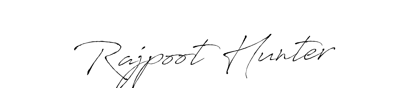 Make a beautiful signature design for name Rajpoot Hunter. With this signature (Antro_Vectra) style, you can create a handwritten signature for free. Rajpoot Hunter signature style 6 images and pictures png