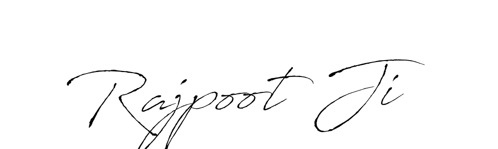 Design your own signature with our free online signature maker. With this signature software, you can create a handwritten (Antro_Vectra) signature for name Rajpoot Ji. Rajpoot Ji signature style 6 images and pictures png