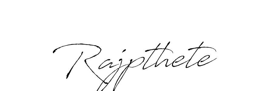 Similarly Antro_Vectra is the best handwritten signature design. Signature creator online .You can use it as an online autograph creator for name Rajpthete. Rajpthete signature style 6 images and pictures png