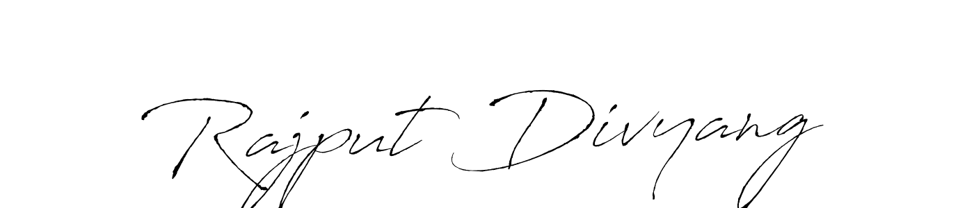 You should practise on your own different ways (Antro_Vectra) to write your name (Rajput Divyang) in signature. don't let someone else do it for you. Rajput Divyang signature style 6 images and pictures png