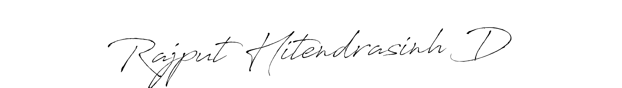 How to make Rajput Hitendrasinh D signature? Antro_Vectra is a professional autograph style. Create handwritten signature for Rajput Hitendrasinh D name. Rajput Hitendrasinh D signature style 6 images and pictures png