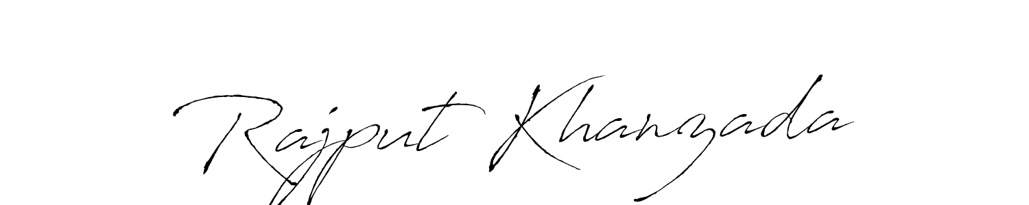Also You can easily find your signature by using the search form. We will create Rajput Khanzada name handwritten signature images for you free of cost using Antro_Vectra sign style. Rajput Khanzada signature style 6 images and pictures png