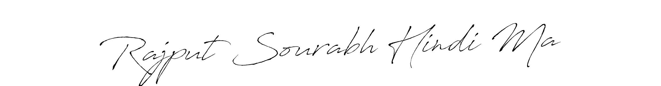 Use a signature maker to create a handwritten signature online. With this signature software, you can design (Antro_Vectra) your own signature for name Rajput Sourabh Hindi Ma. Rajput Sourabh Hindi Ma signature style 6 images and pictures png