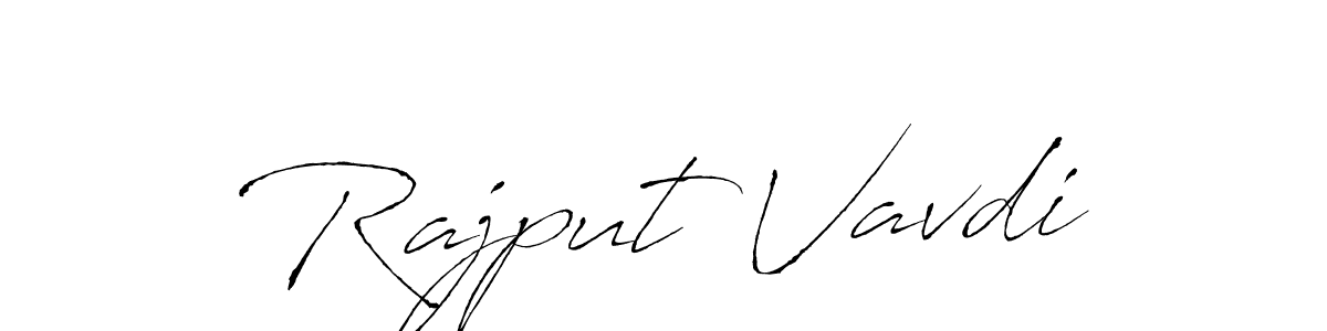 Similarly Antro_Vectra is the best handwritten signature design. Signature creator online .You can use it as an online autograph creator for name Rajput Vavdi. Rajput Vavdi signature style 6 images and pictures png