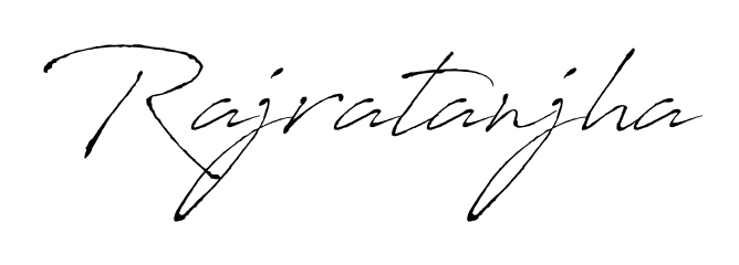 Explore multiple handwriting variations for Rajratanjha including this stunning Antro_Vectra design. Free to use across all platforms. Rajratanjha signature style 6 images and pictures png