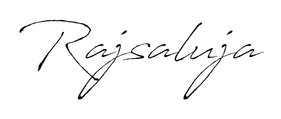 Make your name Rajsaluja memorable on every contract using Antro_Vectra autograph style. Instant transparent background export available. Rajsaluja signature style 6 images and pictures png