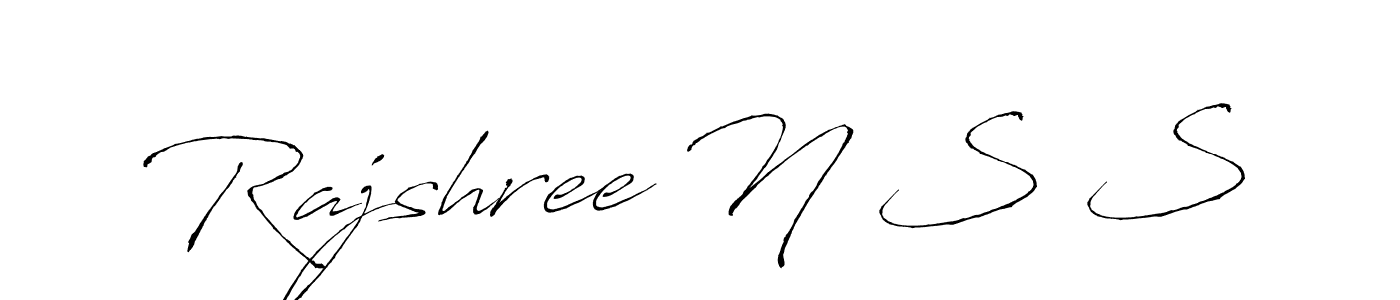 You should practise on your own different ways (Antro_Vectra) to write your name (Rajshree N S S) in signature. don't let someone else do it for you. Rajshree N S S signature style 6 images and pictures png