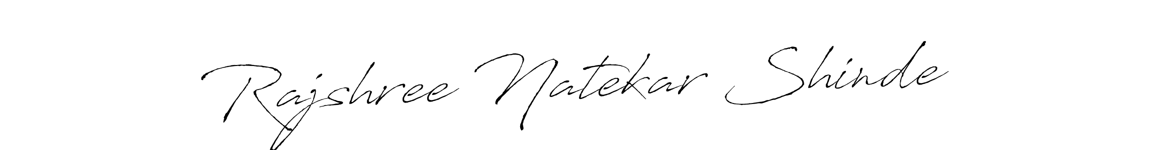 Make a beautiful signature design for name Rajshree Natekar Shinde. With this signature (Antro_Vectra) style, you can create a handwritten signature for free. Rajshree Natekar Shinde signature style 6 images and pictures png